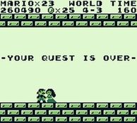 une photo d'Ã©cran de Super Mario Land sur Nintendo Game Boy